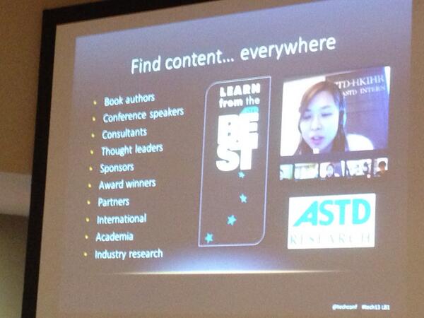 ChatterBachs's tweet image. Find content for webinars... everywhere! @DawnBaron #tech13 #astd #training