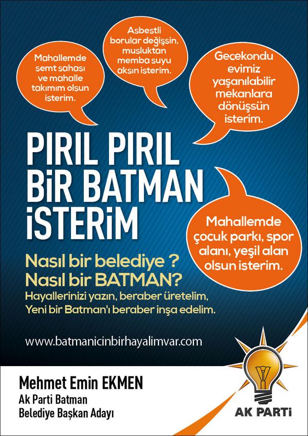 akkulis's tweet photo. “@BatmanHazir: @Batmanicin: PIRIL PIRIL BiR BATMAN iSTERiM
@emin_ekmen @EminEkmenBatman http://t.co/19rNv7wjbz”