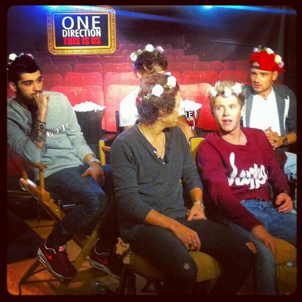 onedirection's tweet image. #ThrowbackThursday: The time the guys got stuck in some blossoming trees on the way to their meeting... 1DHQ x