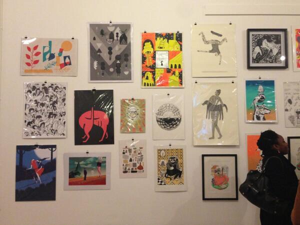 _Wrap's tweet photo. All to be auctioned in aid if @savethechildren #freezingartfair http://t.co/rEhENH9WVm