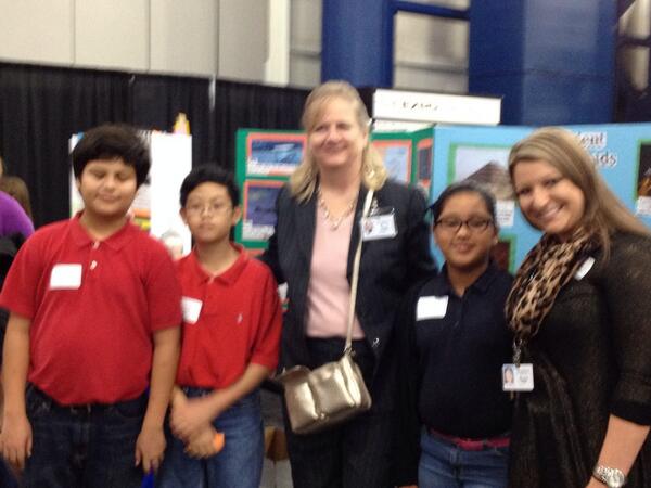 GallowK's tweet photo. GT students from Royalwood, Carroll and Sheldon exhibit at TAGT showcase  at George R. Brown. #sheldonshines http://t.co/2BKPxalk5m