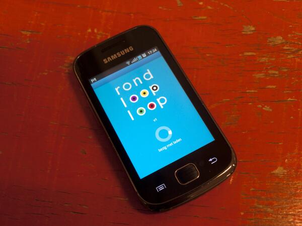 Rondlooploop's tweet image. De app begint vorm te krijgen!