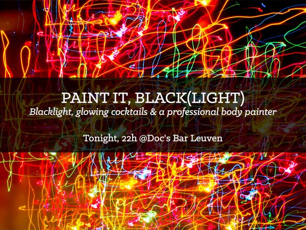 WigohEvents's tweet photo. Tonight will be sweet. But hey, any party from @MedicaLeuven is, right? #leuven #blacklight http://t.co/fge50JtTcy