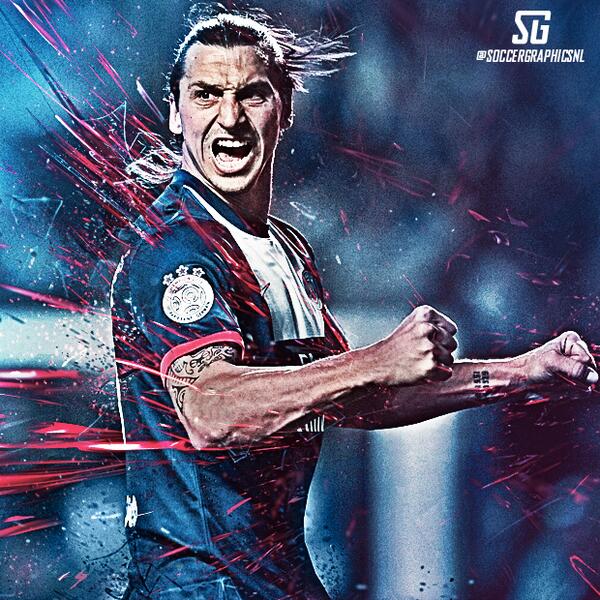 Superbe photo de #Zlatan par @SoccerGraphics #TeamZlatan #PSG