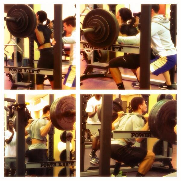 UW_Strength's tweet image. Last week was testing week for track, and Travis Marshal (405lbs)&amp;amp; Jaleecia Roland (300lbs) were the top performers!