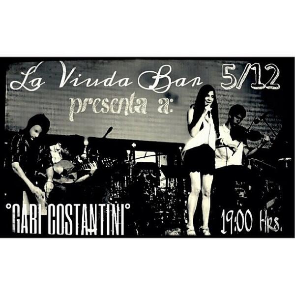 PynandiRock's tweet image. Siguen los jueves de peña en @LaViudaBar. Esta noche con Gabi Constantini, desde las 19hs.