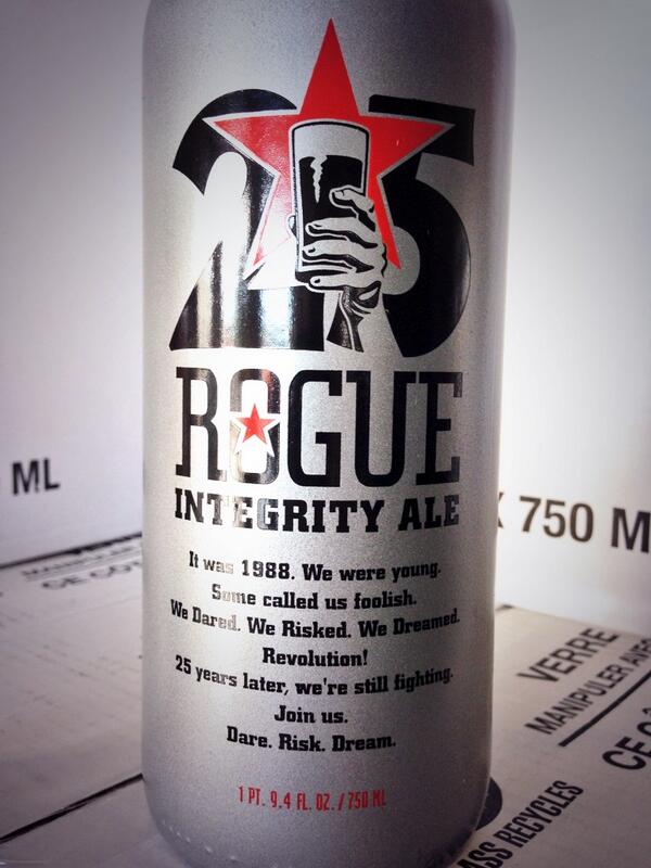 RogueAles's tweet photo. Thank you, sir. #Rogue25 RT @matta_jjtaylor: Happy Anniversary @RogueAles @ABCBeerCountry @TWMBeer @luekensliquors http://t.co/V8ifGG3f8n