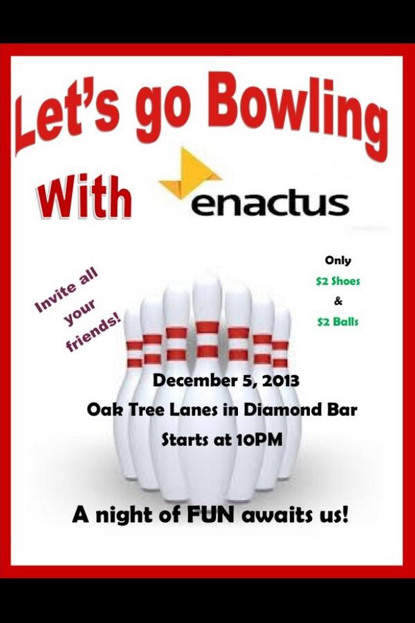 cppenactus's tweet image. Lets go bowling tonight! Everyone's invited! Check the flyer out for details!
