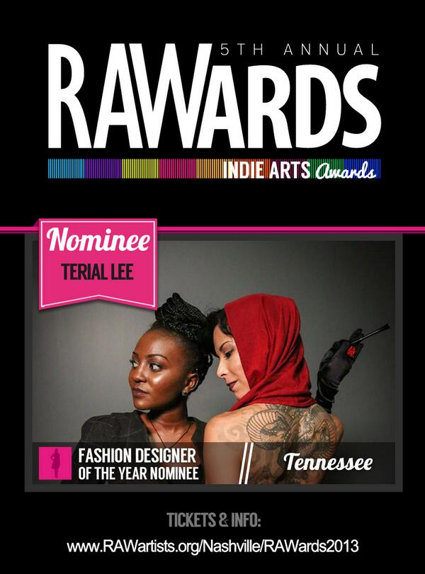 Meet Tennessee RAWards Fashion Designer of the Year Nominee Terial Lee rawartists.org/teriallee
