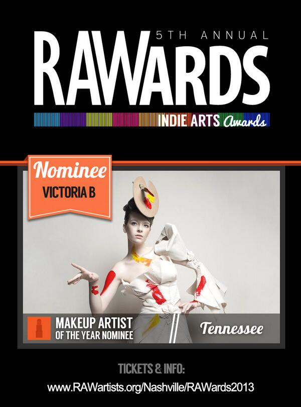 Meet Tennessee RAWards Makeup Artist of the Year Nominee Victoria B rawartists.org/victoriab
