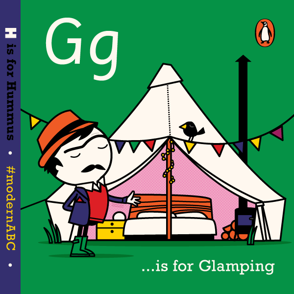 PenguinUKBooks's tweet photo. Day 7 of our #modernABC alt-advent calendar. G is for Glamping (bit cold) http://t.co/EwYRetmsTd