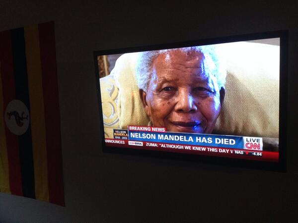 mr_spacely's tweet photo. We've all been dreading this day. This is really too much to take in #RIPMadiba #Hero http://t.co/6sxfFktSuT