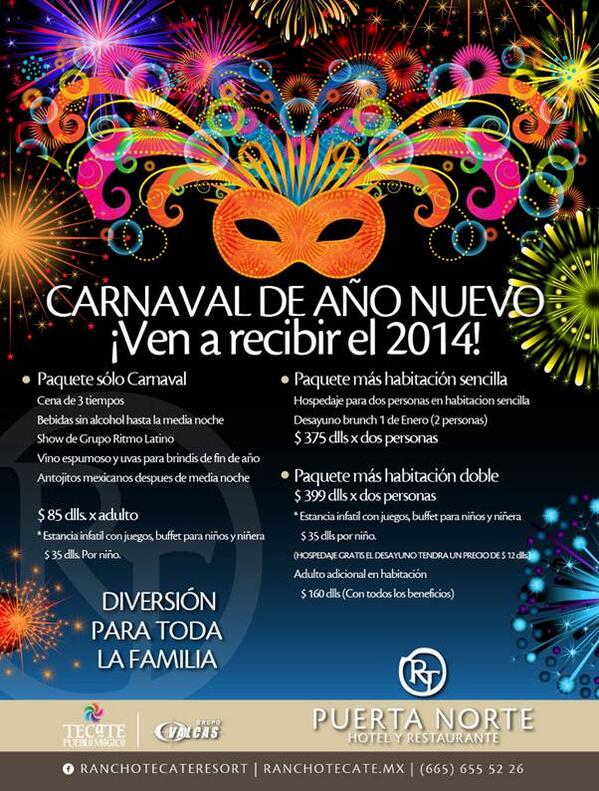 Celebra con nosotros este fin de año #ranchotecate  #puertanorte #tecate