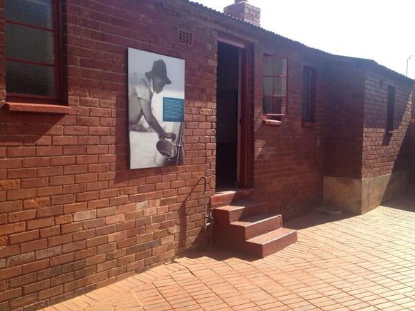 Pieces of the #mandela story: the house in Soweto where he lived before &amp; briefly after prison