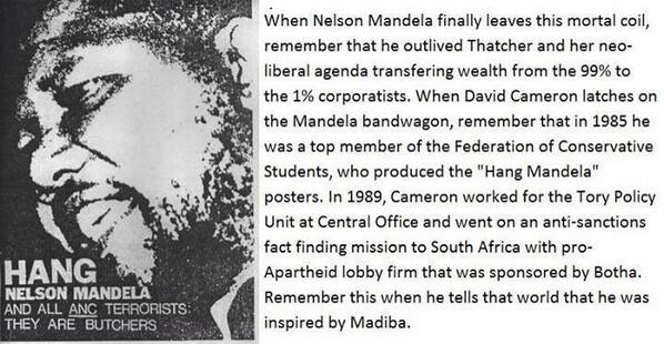 MerseyPirates's tweet photo. God bless and keep Mandela and let's not forgot those who are now jumping in the bandwagon . #cameronisacunt http://t.co/R1cdCmsoCY