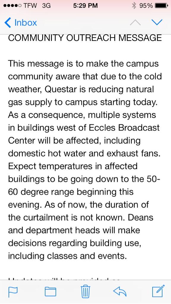 TaylorHatfield2's tweet image. At least thanks for the warning #uofu #collegeproblems #lessheat