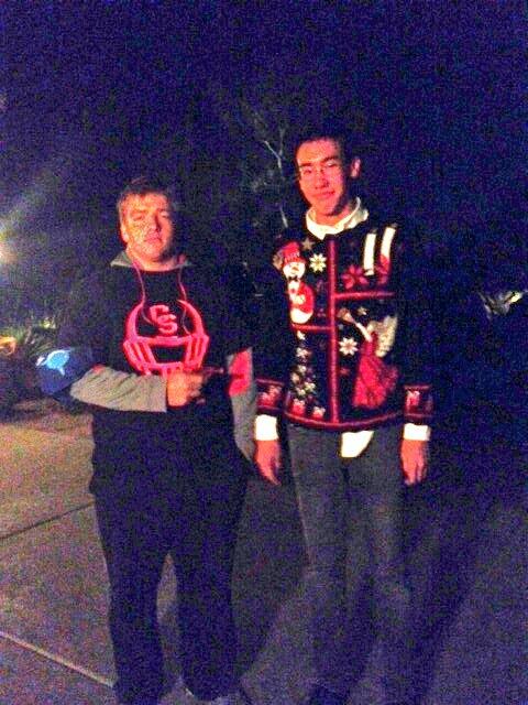 Falconassassins's tweet photo. @nathan_brock50 shot @kylepkuo because no one should see a sweater that ugly. http://t.co/YLqRRFUqpZ