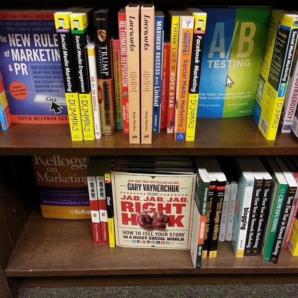 GangnamMedia's tweet photo. @garyvee #JJJRH sighting in #barnesandnoble mine is in the mail coming this week! #Sacramento #books #socialmedia... http://t.co/6dSliBA4LV