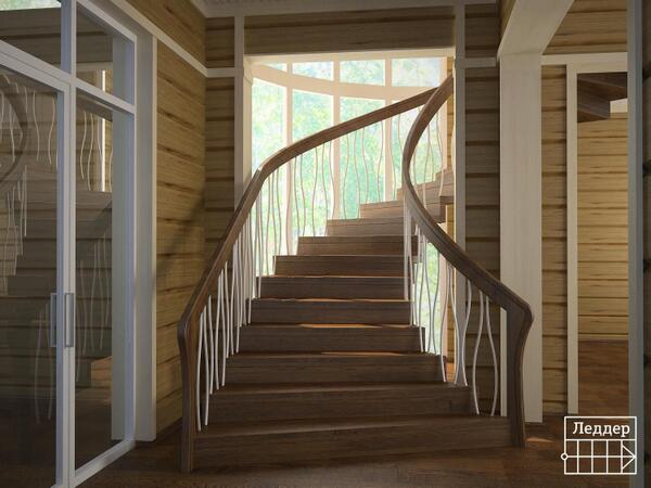 Ledderru's tweet photo. 3D визуализация проекта лестницы на больцах в загородном клубе http://t.co/Ei001ooYyo