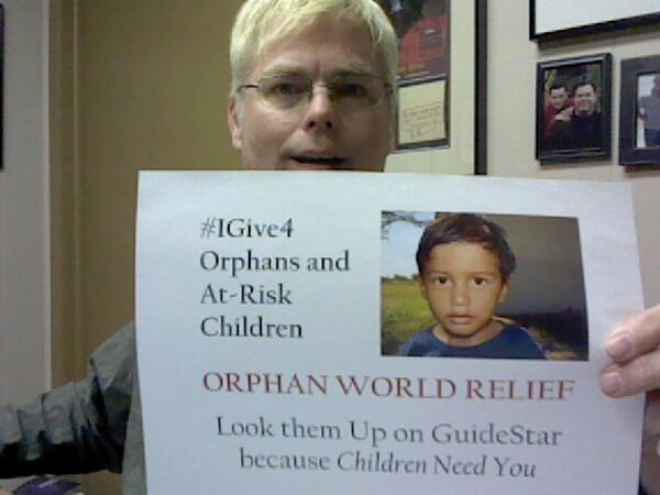 OrphnWrldRelief's tweet photo. #IGive4 Orphans and at-risk children around the globe! http://t.co/uiVYMZ3XUt