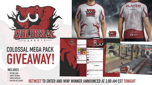 CreativeGrenade's tweet image. Announcing the Colossal Mega Pack giveaway! Simply RT this and be following us for a chance to WIN it ALL in 2 hours!