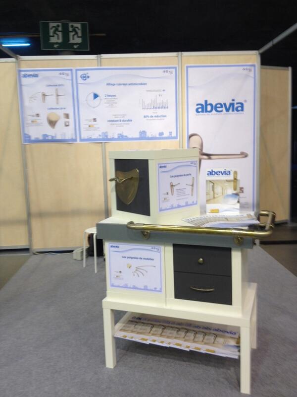 abevia_favi's tweet photo. Abevia shows its antimicrobial copper products in Age3, Lille - France, elderly people structures. http://t.co/ZpVgIQWxov