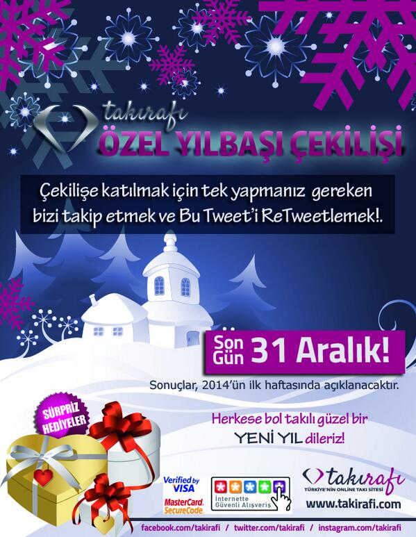#Yılbaşı #Çekiliş'i Başladı!#Sürpriz 2014 #Yeniyıl #Hediye #Kolye #Küpe #Takı Modelleri! Takip Et+RT! #kampanya #moda