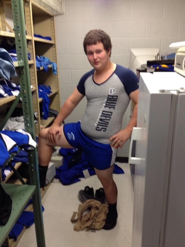 SchoolStorePHS's tweet photo. One of our fine employees modeling our clothing line http://t.co/xdc4t9LsQ4