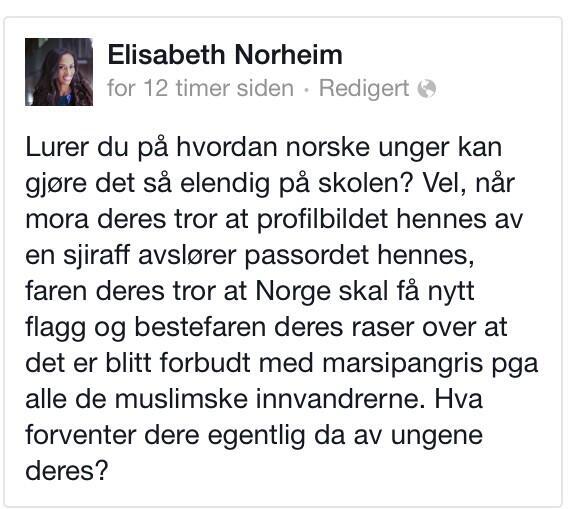 Morsomme Elisabeth Norheim: