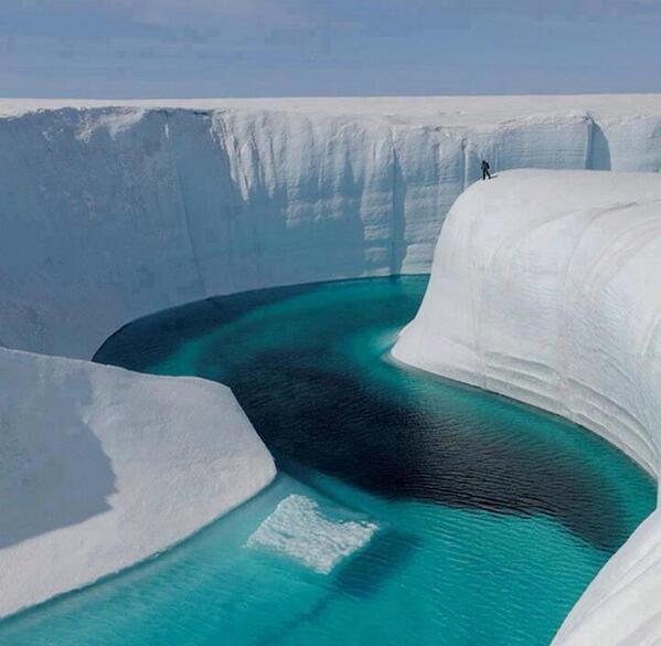 Ice Canyon, Greenland.