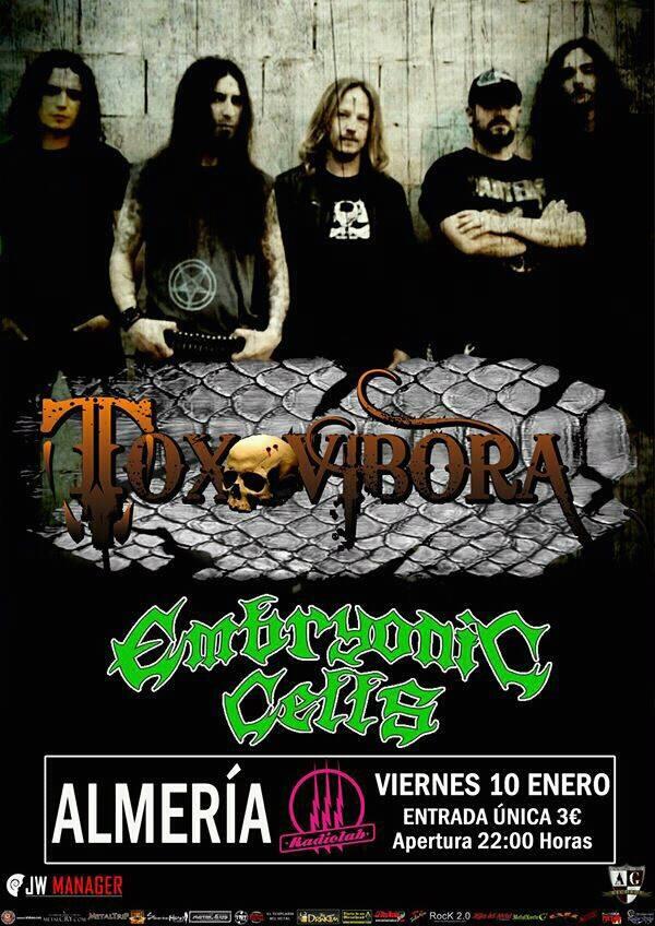 EmbryonicCells_'s tweet photo. Toxovibora + Embryonic Cells el viernes 10 de enero en sala Radiolab. 3 €. A partir de las 22:00. Tralla asegurada!!! http://t.co/wuO8dxmvmu