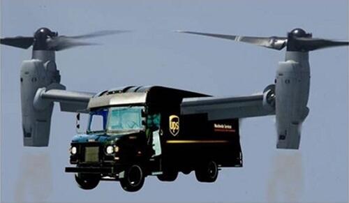 Wow! UPS developing its own drone. RT @milblogging: Photo of secret UPS drone project.  goo.gl/fAV1sO