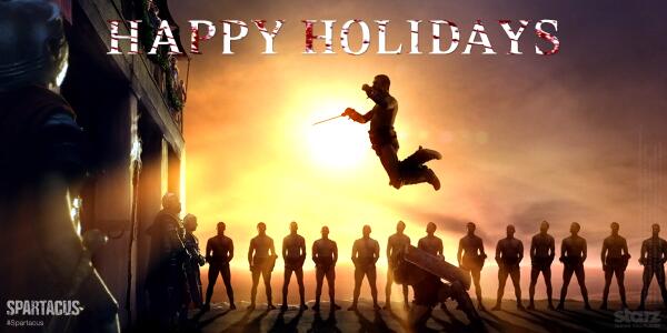 spartacus_starz's tweet photo. May the gods favor you this holiday season. Merry Christmas from #Spartacus http://t.co/xGFWETzspH