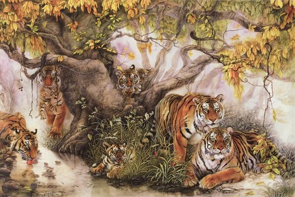 MubuyShopping's tweet photo. #Tigers under The Tree #Chinese Style Wall Mural @amazon http://t.co/45vgf9G0GZ http://t.co/XknlZJvyFM