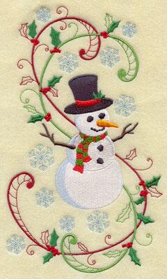 topdigitizing's tweet image. He's dressed in a red and green scarf, getting ready for Christmas! Stitch this holly-jolly design on stocking #logo