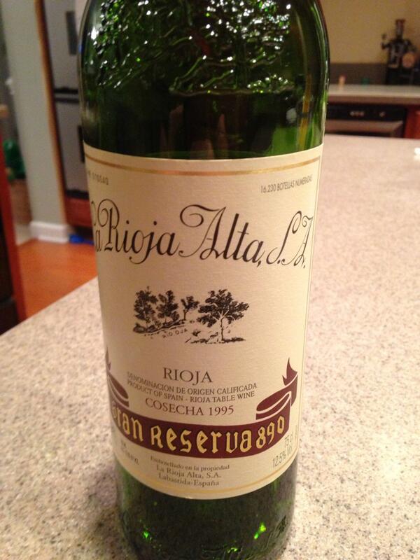 JoshBulgin's tweet image. If you like Rioja/Tempranillo this is great stuff.  1995 La Rioja Alta Gran Reserva  #Rioja #wine