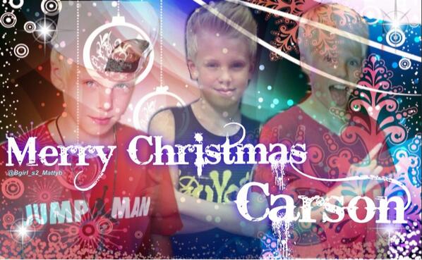 BGirl_s2_Mattyb's tweet photo. @carsonlueders Here is my edit for your Christmas competition hope you like it, I dearly! #CarsonChristmas http://t.co/nelvGvCWch