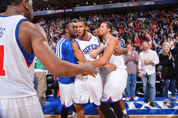 sixers's tweet image. 29 points, 10 rebounds, 5 assists, and the game-winner? Not bad...