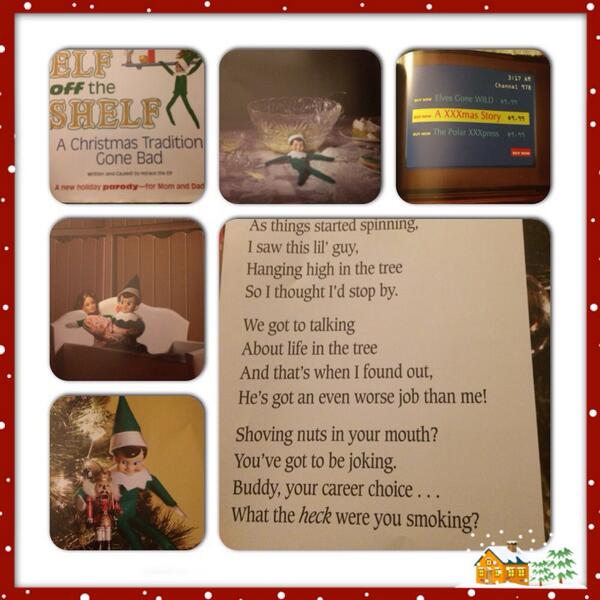 SprinkleDancer's tweet image. This book is the ish. The Elf OFF the shelf! #elfontheshelf #elfofftheshelf #horace #damnelf