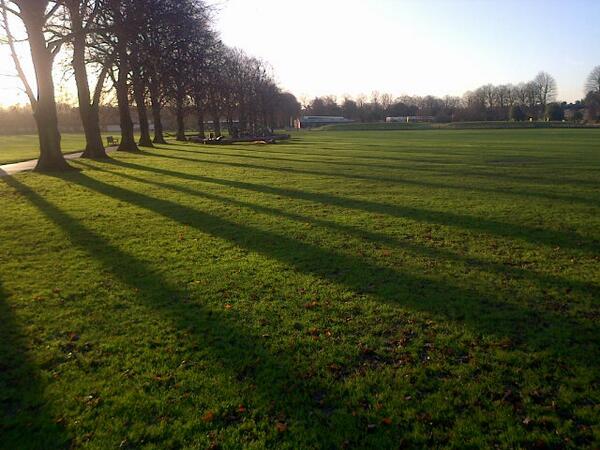 Running at the park in London's beautiful morning