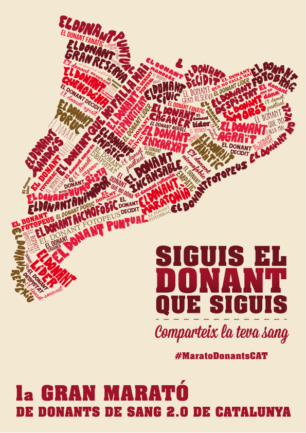 Un mapa de Catalunya ple de donants de sang? Aquí està. T'animes a piular per la #MaratoDonantsCAT? <a href="/donarsang/">Banc de Sang</a>