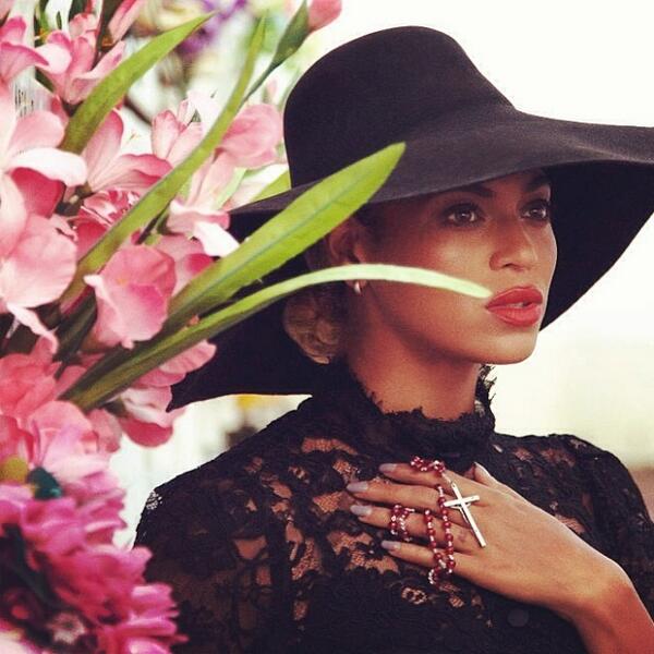 Beyonce wears a Dolce&Gabbana black lace dress from theFW14 fashion show in the video for Heaven on her new self-... Beyonce wears a Dolce&Gabbana black lace dress from theFW14 fashion show in the video for Heaven on her new self-...
