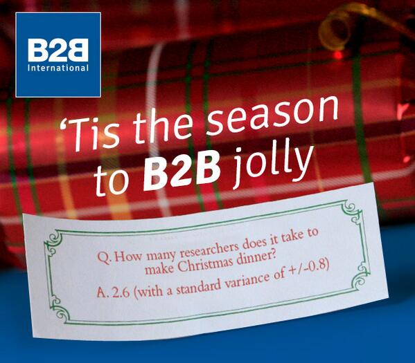 How many market researchers does it take to make Christmas dinner?