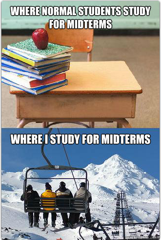 SnowDaddySays's tweet photo. difference between a normal person and a ski freak person ... :D http://t.co/YRxC70ujIB