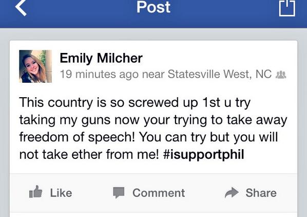 Dieselbelles's tweet photo. I'm just stating the facts! #IStandWithPhilRobertson #ISupportPhil http://t.co/9Sdf36JF7O