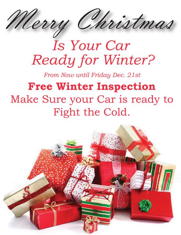GrandPointeAuto's tweet image. Free Winter Inspection!