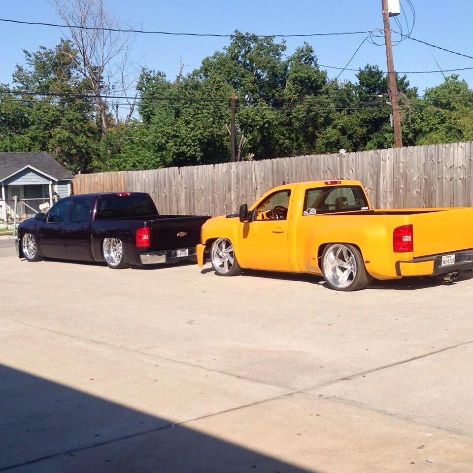 Team Billet on Twitter: "La Baby Dually & Bagged Silverado #TeamBillet