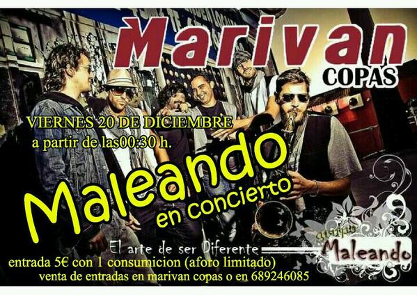 CafeMarivan's tweet photo. AUN NO TIENES TU ENTRADA ?!? CORRE A POR ELLA A NUESTRO LOCAL O PIDEMELA POR WHATSAPP 
ANTONIO PÉREZ:689246085 http://t.co/v4QvhSG7sY