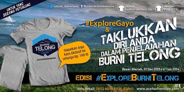 RT @Aceh_Adventure: Info #Trip #ExploreGayo hub 085260366936 @iloveaceh @iloveacehrayeuk @infopendaki @AcehTravel