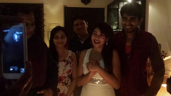 My loving friends and my love celebrate my birthday , thanks everyone